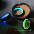 2020 New Products Matte Finish Luminous Glowing Ring Black Carbon Fiber Glow Ring in The Dark Fashion Jewelry